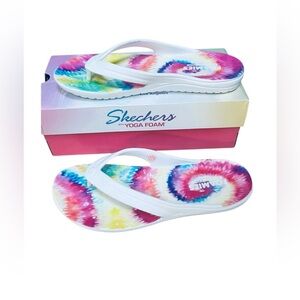 NWT Skechers Women’s Yoga Foam Tie Dye Sandals